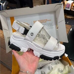 Brand New! Timberland’s Women’s White Sandal Backstrap! Size 9